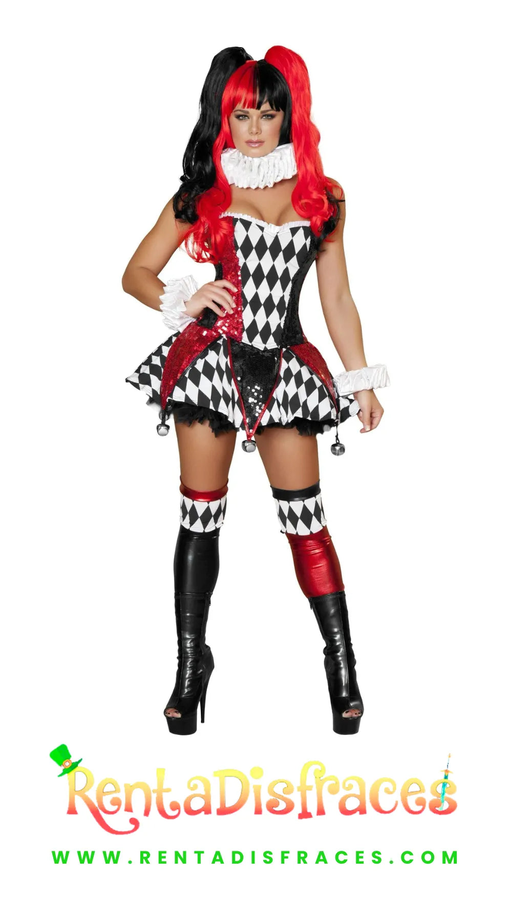 030.- Disfraz de Arlequín de la corte real