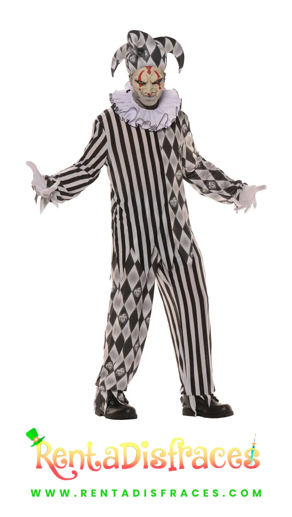 Disfraz de Arlequin del terror