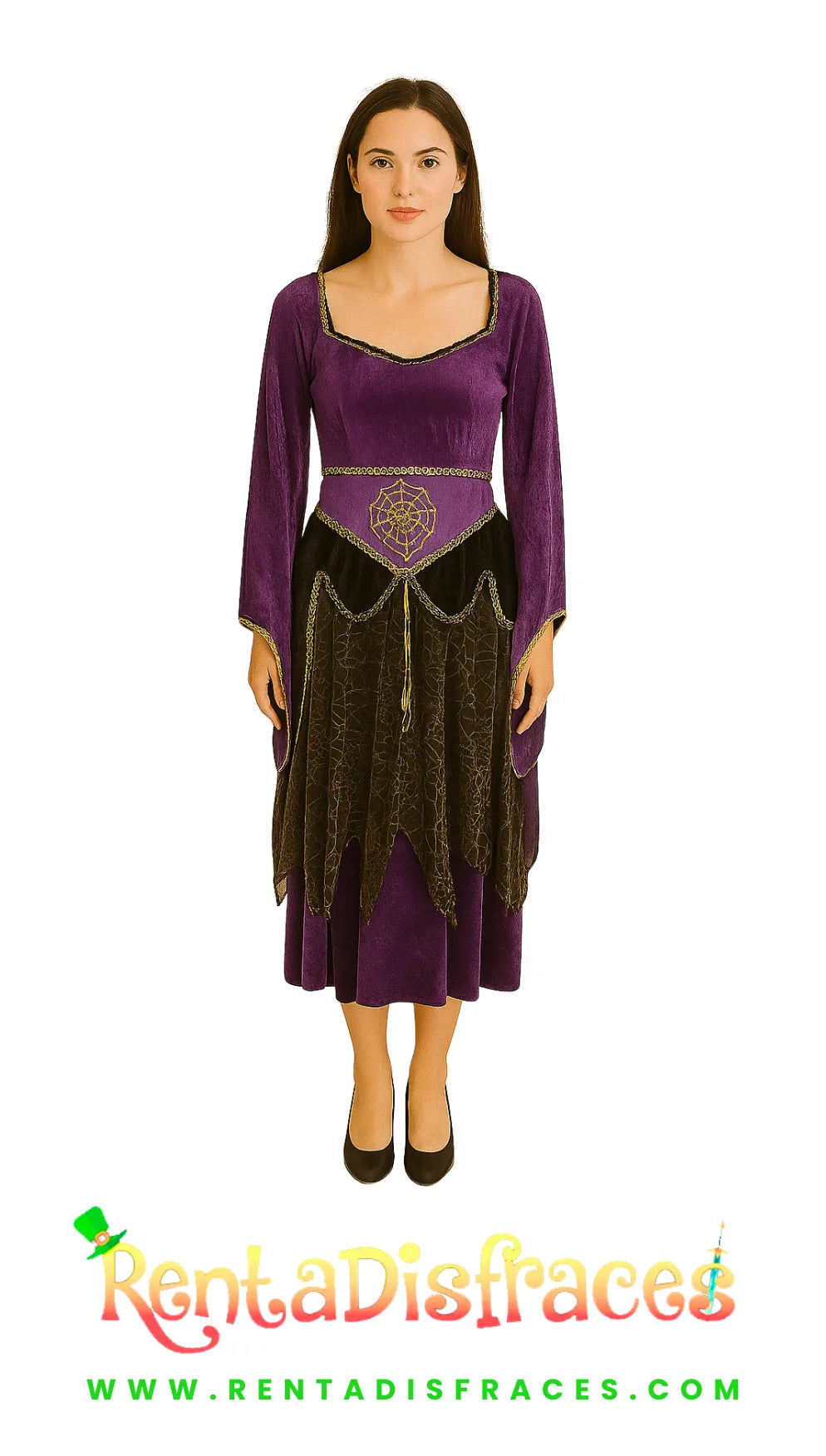 234.- Disfraz 2 en 1 bruja/princesa renacimiento