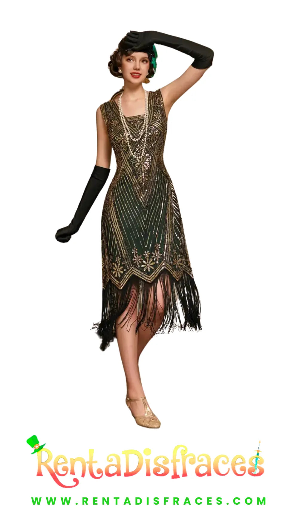 Disfraz Flapper Lentejuelas