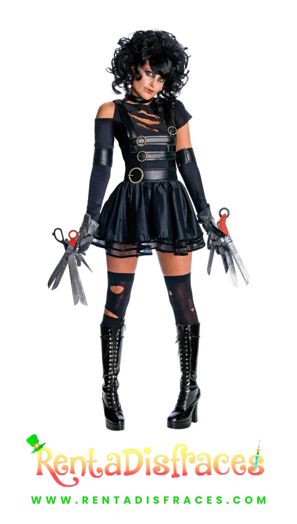 604.- Disfraz de Mujer manos de tijeras