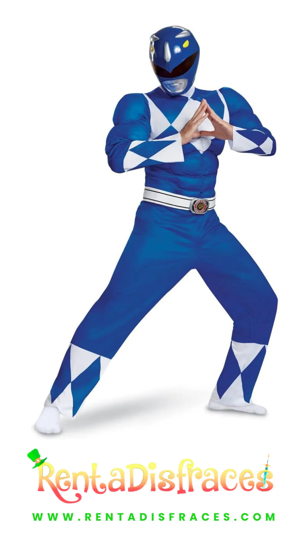 112B.- Disfraz de Power Ranger Azul