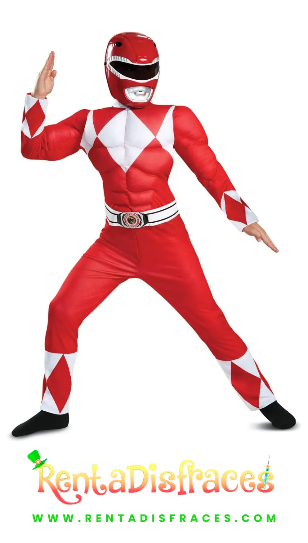 112.- Disfraz de Power Ranger Red