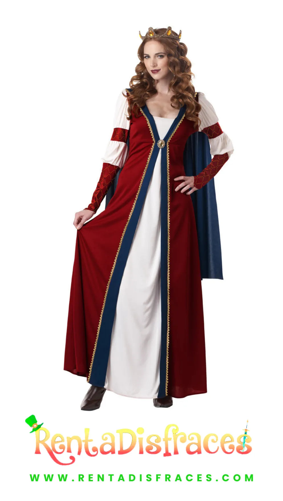 208.- Disfraz de Reina del renacimiento