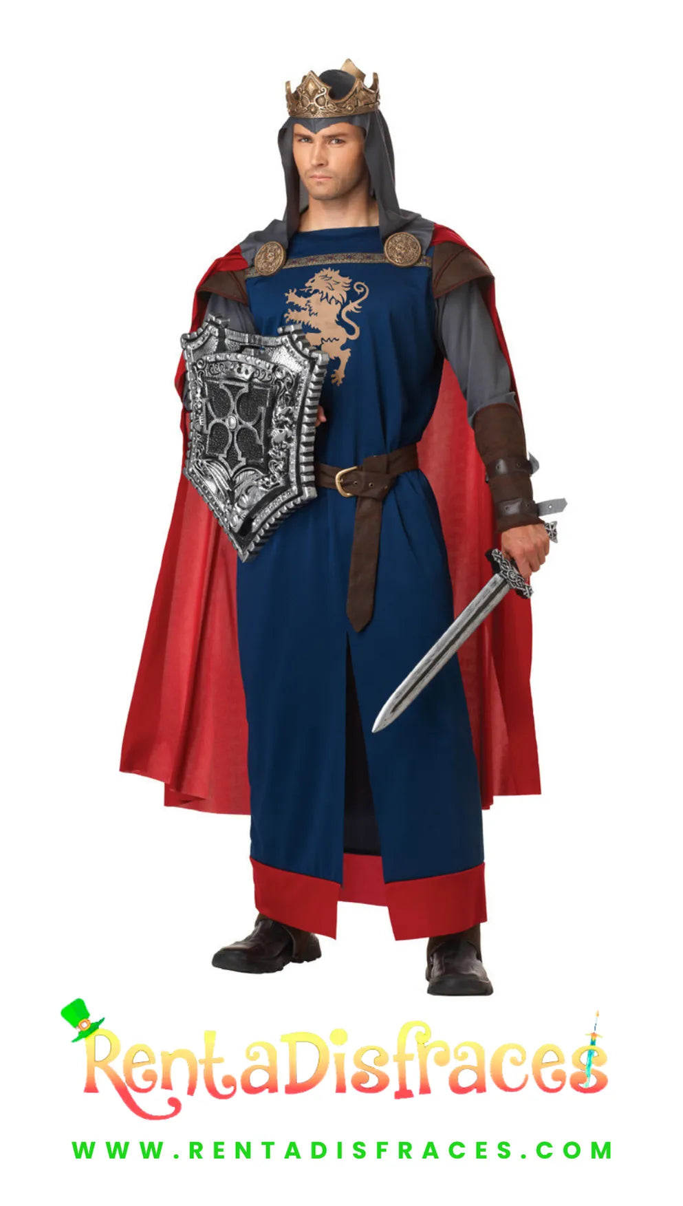 207.- Disfraz de Rey corazón de león